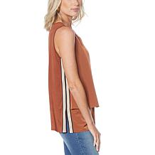 DG2 by Diane Gilman Side Stripe Easy Tank