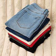 DG2 by Diane Gilman Soft and Sleek Denim Baby Bootcut 5-Pocket Jean