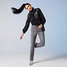 DG2 by Diane Gilman Soft and Sleek Denim Baby Bootcut 5-Pocket Jean