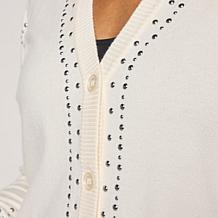 DG2 by Diane Gilman Soft Ease Embellished Cardigan