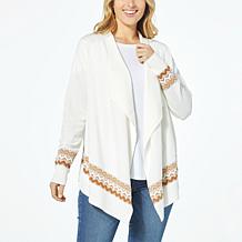 DG2 by Diane Gilman SoftEase Knit Waterfall Sweater Cardigan