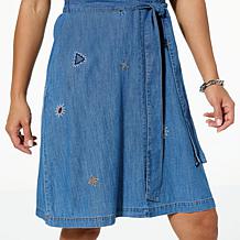 DG2 by Diane Gilman Split-Sleeve Embroidered Dress