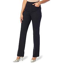 DG2 by Diane Gilman Virtual Stretch Denim Wide-Leg Trouser Jean ...