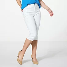 DG2 by Diane Gilman Virtual Stretch Faux Button Fly Bermuda Short - 22291171 | HSN