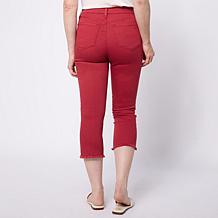 DG2 by Diane Legacy Stretch Front Seam Americana Straight Cropped Jean