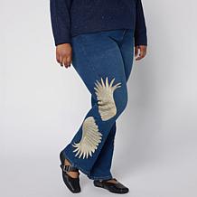 DG2 New Classic Stretch Diamond Embroidered Bootcut Jean