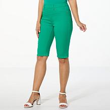 DG2 Virtual Stretch Denim Pull-On Bermuda Short - Fashion Colors
