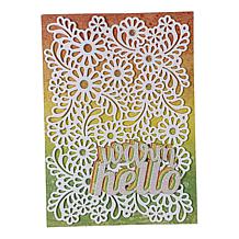 Diamond Press 5" x 7" Floral and Geometric Large-Format Dies Set of 2