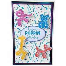 Diamond Press Balloon Animals Stamp, Die and Stencil Kit