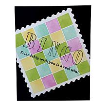 Diamond Press Bingo Card Stamp and Stencil Kit