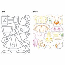 Diamond Press Cat, Bunny or Dog Bobblehead Stamp and Die Kit