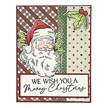Diamond Press Christmas Reveal Stamp, Die and Stencil Set