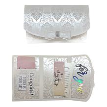 Diamond Press Clutch Gift Card Stamp, Die & Stencil Kit