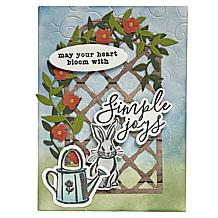 Diamond Press Easter Lattice Stamp, Die and Stencil Kit