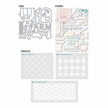 Diamond Press Farm Life Stamp, Die and Stencil Set