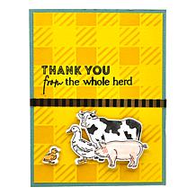 Diamond Press Farm Life Stamp, Die and Stencil Set