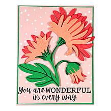 Diamond Press Floral Stems Stamp and Die Kit