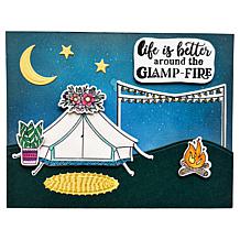Diamond Press Happy Glamper Stamp & Die Kit