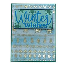 Diamond Press Happy Holidays Clear Texture Paste & Set of 6 Stencils