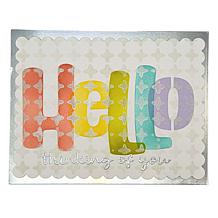 Diamond Press Layering Words Stamp and Stencil Kit