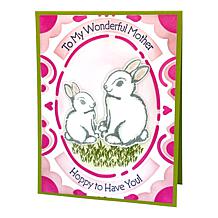 Diamond Press Mommy and Me Stamp, Die and Stencil Kit