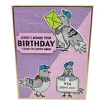 Diamond Press Pigeon Post Stamp, Die & Stencil Kit