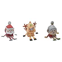 Diamond Press Santa, Mrs. Claus & Rudolph Bobblehead Stamp and Die Kit