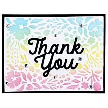 Diamond Press Slimline and A2 Flourish Border Stencil Kit Set of 12