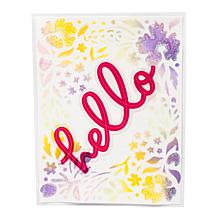 Diamond Press Slimline and A2 Flourish Border Stencil Kit Set of 12