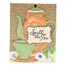 Diamond Press Spill the Tea Stamp and Die Kit