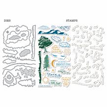 Diamond Press Starry Summer Night Sky Stamp & Die Kit