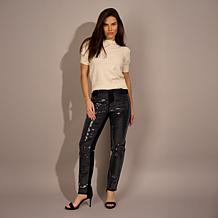 Diane Gilman New Classic Stretch Sequin Front Straight Leg Jean