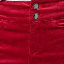 Diane Gilman Stretch Velveteen Baby Bootcut Pant