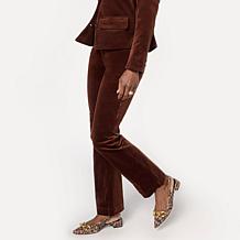 Diane Gilman Stretch Velveteen Baby Bootcut Pant