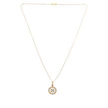 Dieci 10K Gold 2-tone Traveler Compass Pendant with Chain