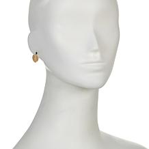 Dieci 10K Gold Diamond-Cut Heart Earrings