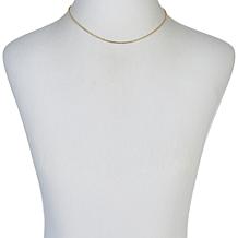 Dieci 18" 10K Gold 1.85mm Glitter Rope Chain Necklace