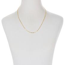 Dieci 24" 10K Gold Mini Paperclip Chain Necklace