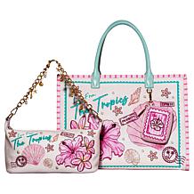 DiFerdinando Embroidered Love from the Tropics Tote Bag