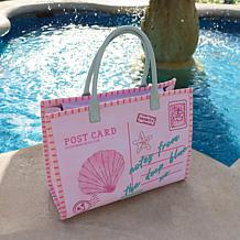 DiFerdinando Embroidered Love from the Tropics Tote Bag