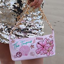 DiFerdinando Embroidered Tropical Shoulder Bag