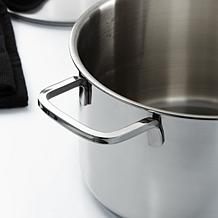 DiNA Helix 18/10 Stainless Steel 10" Stockpot 7qt., Glass Lid