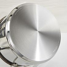 DiNA Helix Recycled 18/10 SS 8" Stockpot 3.2qt., Glass Lid