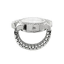 Disney Mickey Mouse Expansion Band Crystal Ears Ring Watch 