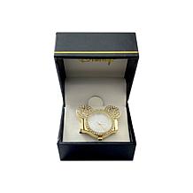 Disney Mickey Mouse Expansion Band Crystal Ears Ring Watch 