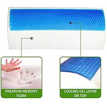 Doctor Pillow Half-Moon Memory Foam Lumbar Bolster Cushion