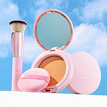 Doll 10 TCE Serum Powder 2-pack with Foundation Brush and Powder Puff