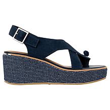 Donald Pliner Alanee Leather/Suede Wedge Sandal