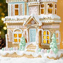 Double-Layered Christmas Macaron Resin Village Table Decor
