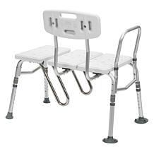 Drive Medical Splash Defense Transfer Bench w Curtain Guard Protection